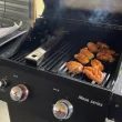 Monument Grills Mesa Series 2-Burner Free Standing Stailless Liquid Propane 24000 BTU Gas Grill with Cabinet, Black Monument Grills Mesa Series 2-Burner Free Standing Stailless Liquid Propane 24000 BTU Gas Grill with Cabinet, Black
