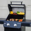 Monument Grills Mesa Series 2-Burner Free Standing Stailless Liquid Propane 24000 BTU Gas Grill with Cabinet, Black Monument Grills Mesa Series 2-Burner Free Standing Stailless Liquid Propane 24000 BTU Gas Grill with Cabinet, Black