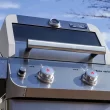 Monument Grills Mesa Series 2-Burner Free Standing Stailless Liquid Propane 24000 BTU Gas Grill with Cabinet, Gray Monument Grills Mesa Series 2-Burner Free Standing Stailless Liquid Propane 24000 BTU Gas Grill with Cabinet, Gray