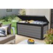 Keter Premier 150 Gallon Durable Resin Outdoor Storage and Organization Deck Box Ideal For Garden Patio Furniture and Supplies, Grey Keter Premier 150 Gallon Durable Resin Outdoor Storage and Organization Deck Box Ideal For Garden Patio Furniture and Supplies, Grey