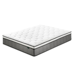ZINUS 12 Inch True Support Hybrid Mattress [New Version], King, Fiberglass Free, Medium Feel, Motion Isolation, Certified Safe Foams & Fabric, Mattress in A Box
