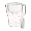 Amazon Basics 10-Cup Water Pitcher with Filter, Compatible with Brita, 1 Pack, White