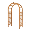 Vita Urban 3.92-ft W x 7.39-ft H Arched Golden Brown Cedar Garden Arbor