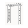Vita Classic 4.75-ft W x 7.31-ft H Flat White PVC Garden Arbor
