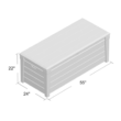 Keter Brightwood 120 Gallon Large Durable Outdoor Storage and Weather Resistant Resin Deck Box, Anthracite Gray