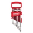 Milwaukee SAE Combination Ratcheting Wrench Mechanics Tool Set (7-Piece) 48-22-9406
