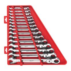 Milwaukee 144-Position Flex-Head Ratcheting Combination Wrench Set SAE (15-Piece) 48-22-9413