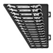 Milwaukee 144-Position Flex-Head Ratcheting Combination Wrench Set Metric (15-Piece) 48-22-9513