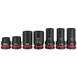 Milwaukee 49-66-7840 SHOCKWAVE Impact Duty 1 in Drive 7 Piece MM & SAE Wheel Service Socket PACKOUT Set Milwaukee 49-66-7840 SHOCKWAVE Impact Duty 1 in Drive 7 Piece MM & SAE Wheel Service Socket PACKOUT Set