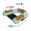 BOTE Inflatable Hangout Sling Chair Classic 2-Pack BOTE Inflatable Hangout Sling Chair Classic 2-Pack