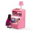 Step2 Lift and Hide Bookcase Toy Box, Pink Step2 Lift and Hide Bookcase Toy Box