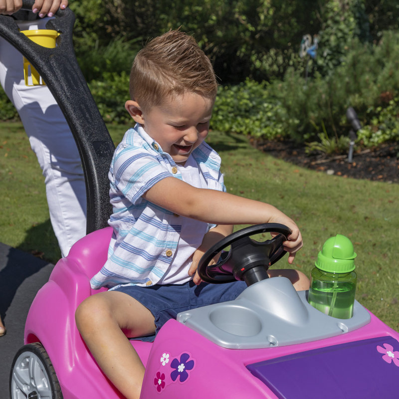 Step2 Whisper Ride II Toddler Push Car and Kids Riding Toys, Pink