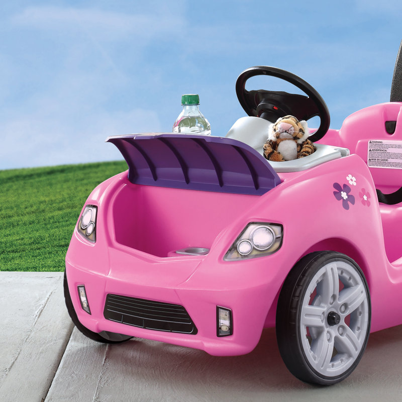Step2 Whisper Ride II Toddler Push Car and Kids Riding Toys, Pink