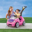 Step2 Whisper Ride II Toddler Push Car and Kids Riding Toys, Pink