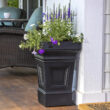 Step 2 Atherton Self-Watering Planter Box, 2, Onyx Black