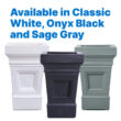 Step 2 Atherton Self-Watering Planter Box, 2, Onyx Black