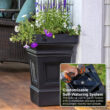 Step 2 Atherton Self-Watering Planter Box, 2, Onyx Black