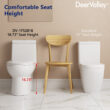 Ally Dual-Flush Elongated One-Piece Toilet with Glazed Surface Modern Toilet with Comfort Seat Height (Seat Included)