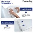 DeerValley Prism Dual-Flush Elongated One-Piece Toilet with Glazed Surface Lower Water Tank for Space Saving (Seat Included)
