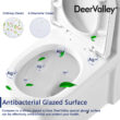 Liberty Compact Toilet, Modern One-Piece Round Toilet with Dual Flush, Easy Cleaning Fully Skirted Design(Seat Included)