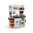 Step2 Great Gourmet Toddler Pretend Play Kitchen Set, Brown/White Step2 Great Gourmet Toddler Pretend Play Kitchen Set, Brown/White