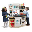 Step2 Great Gourmet Toddler Pretend Play Kitchen Set, Brown/White Step2 Great Gourmet Toddler Pretend Play Kitchen Set, Brown/White