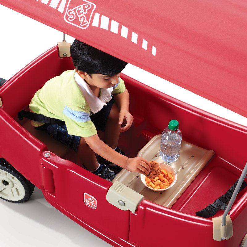 Step2 All Around Canopy 2 Seat Ride-On Wagons & Riding Toys