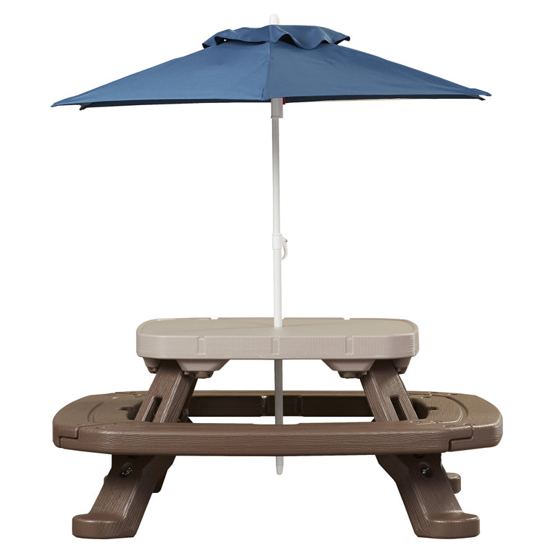 Fold 'n Store Picnic Table with Market Umbrella