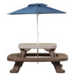 Fold 'n Store Picnic Table with Market Umbrella