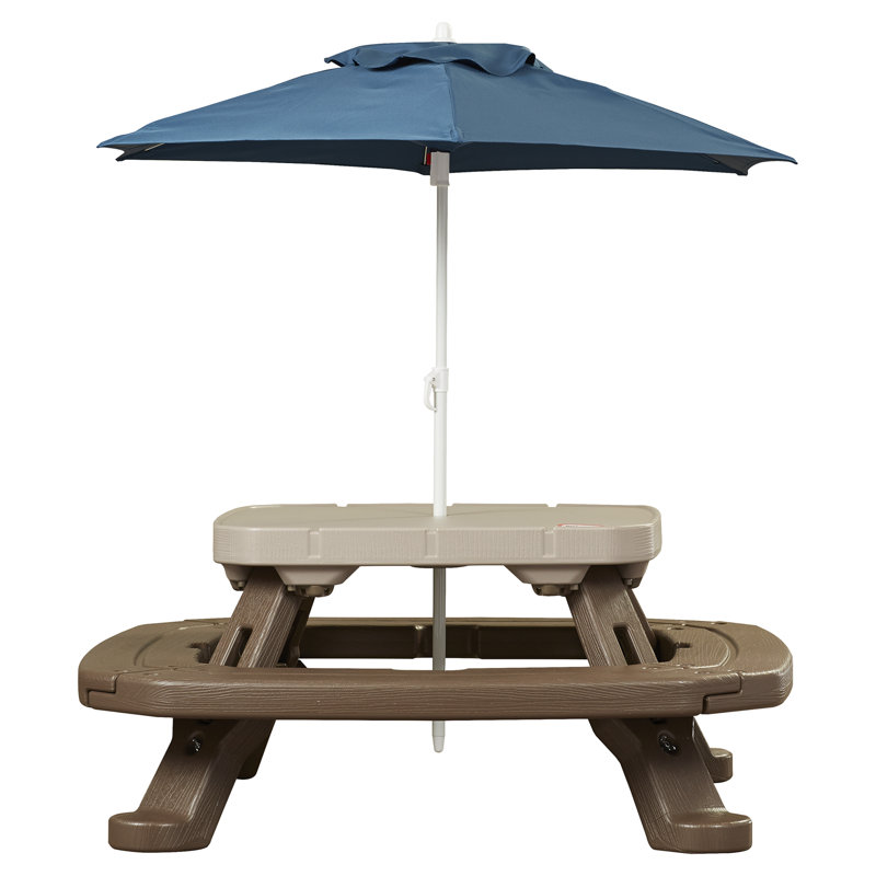 Fold 'n Store Picnic Table with Market Umbrella