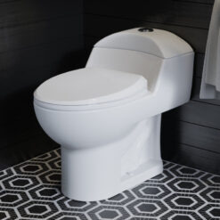 White Château One-Piece Elongated Dual-Flush Toilet 1.1/1.6 gpf (Part number: SM-1T803)