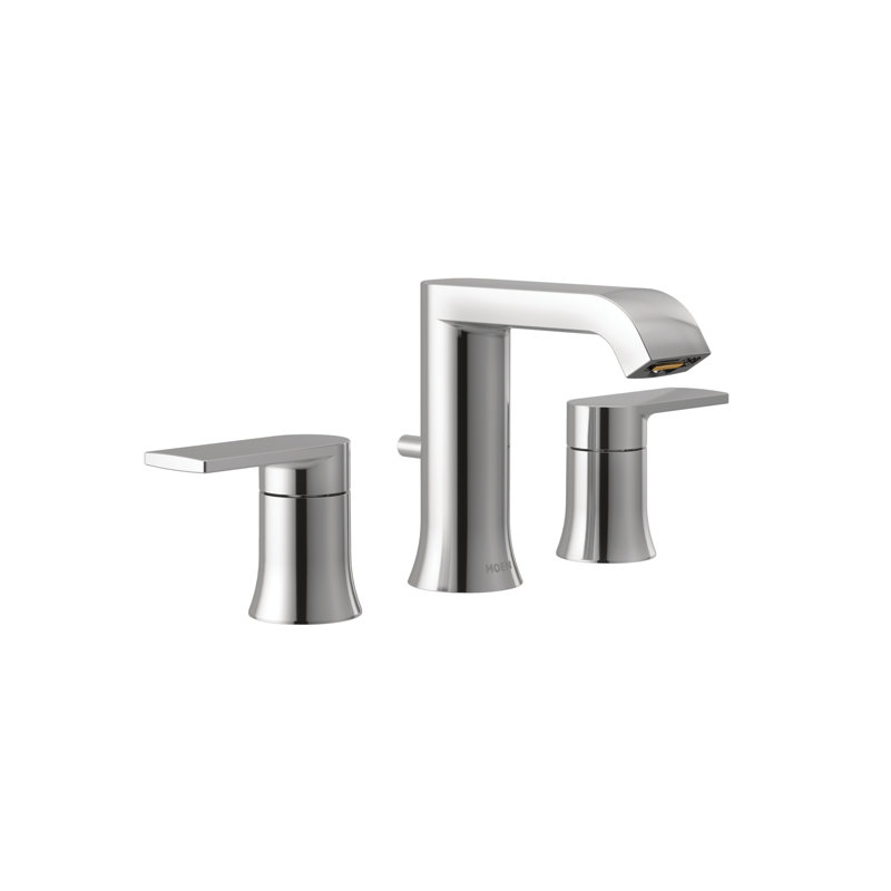 Moen Chrome Genta LX Two-Handle Widespread Bathroom Faucet Trim Kit, Valve Required Chrome Moen T6708 Genta LX Two-Handle Widespread Bathroom Faucet Trim Kit, Valve Required
