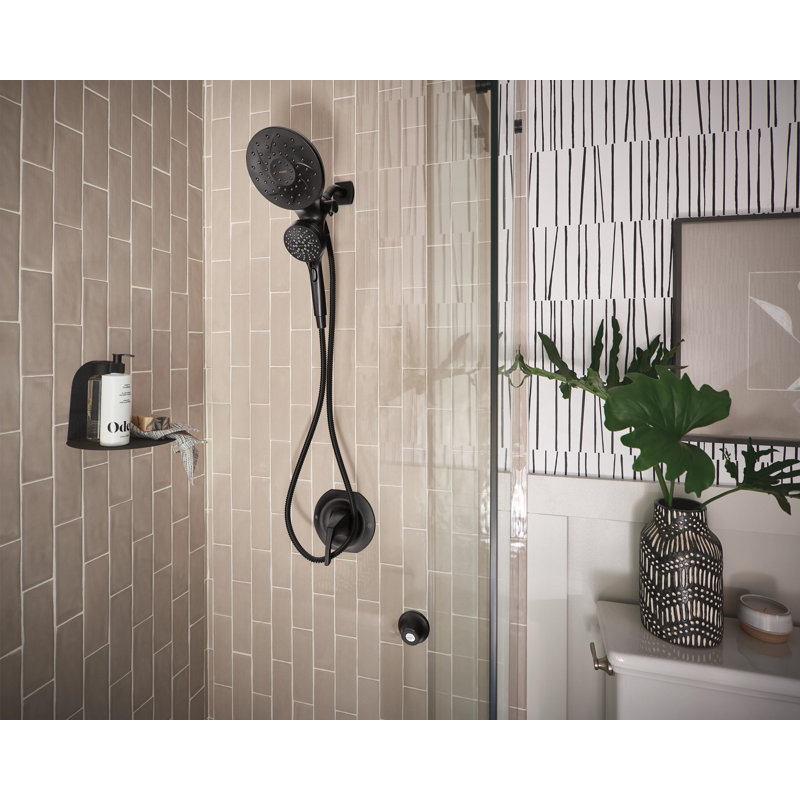 Moen 26010BL Moen Engage Magnetix Six-Function Showerhead With Handheld Combo Moen Engage Magnetix Six-Function Showerhead With Handheld Combo
