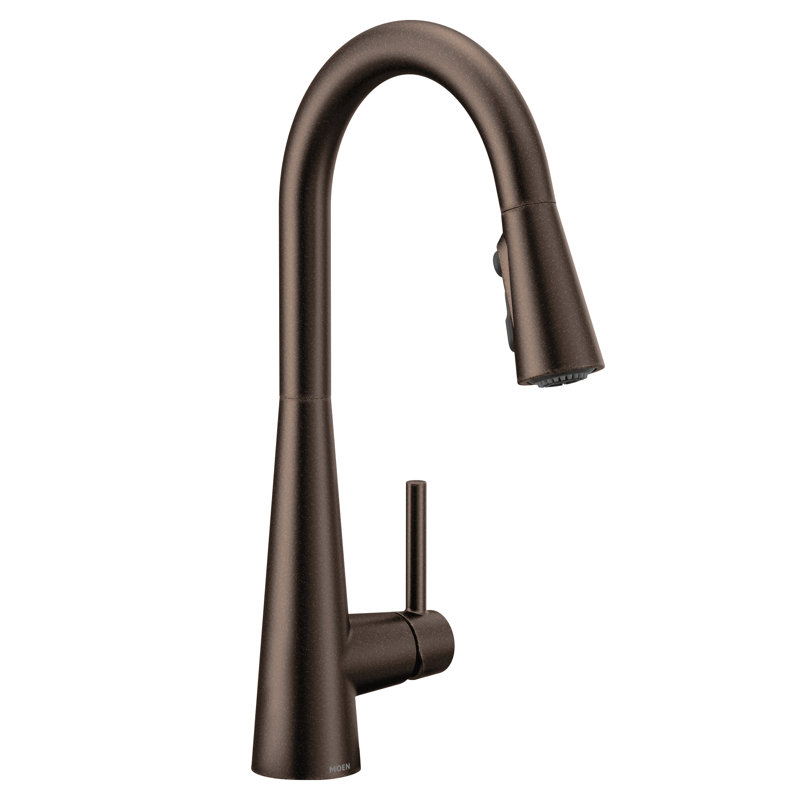 Moen 7864ORB Moen Sleek Pull Down Single Handle Kitchen Faucet with Power Boost Technology and Duralock Moen Sleek Pull Down Single Handle Kitchen Faucet with Power Boost Technology and Duralock