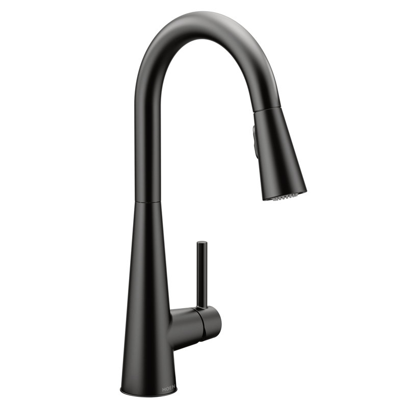 7864BL Moen Sleek Pull Down Single Handle Kitchen Faucet with Power Boost Technology and Duralock Moen 7864BL Moen Sleek Pull Down Single Handle Kitchen Faucet with Power Boost Technology and Duralock
