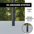 Lifetime Height Adjustable In-Ground Basketball Hoop (52