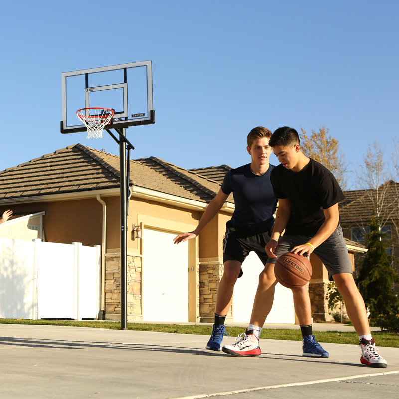 Lifetime Height Adjustable In-Ground Basketball Hoop (52" Polycarbonate Backboard)