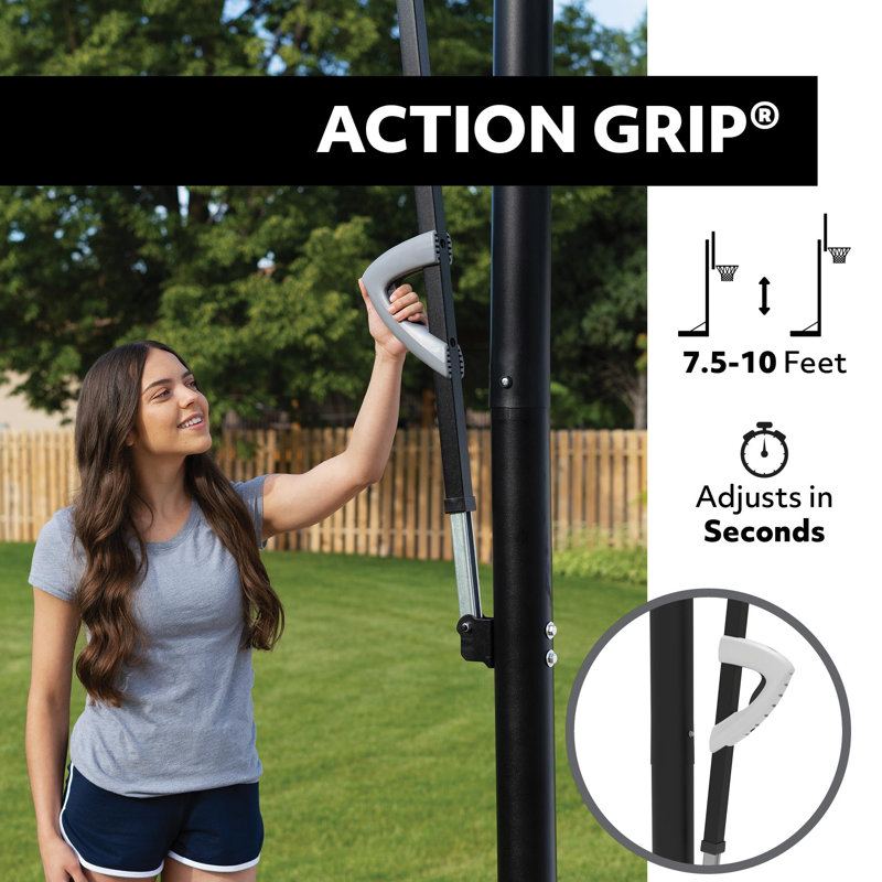 Lifetime Height Adjustable In-Ground Basketball Hoop (52" Polycarbonate Backboard)