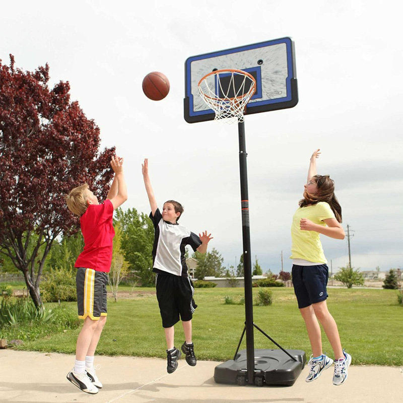 Lifetime Height Adjustable Portable Basketball Hoop (44" Impact Backboard)