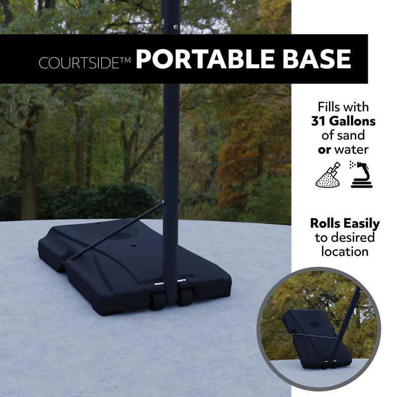 Lifetime Height Adjustable Portable Basketball Hoop (50" Polycarbonate Backboard)