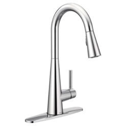 Moen 7864 Moen Sleek Pull Down Single Handle Kitchen Faucet with Power Boost Technology and Duralock