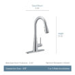 7864 Moen Sleek Pull Down Single Handle Kitchen Faucet with Power Boost Technology and Duralock Moen 7864 Moen Sleek Pull Down Single Handle Kitchen Faucet with Power Boost Technology and Duralock