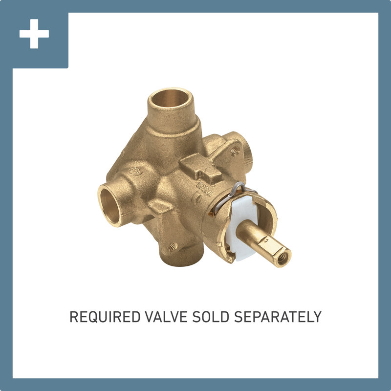 Moen Cia Posi-Temp Eco-Performance Tub and Shower Faucet Trim Kit, Valve Required