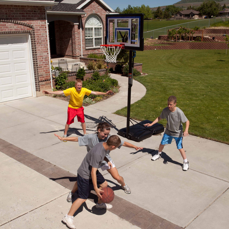 Lifetime Height Adjustable Portable Basketball Hoop (48" Polycarbonate Backboard)
