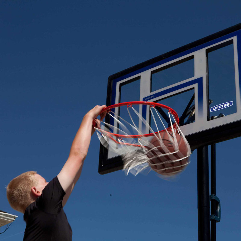 Lifetime Height Adjustable Portable Basketball Hoop (48" Polycarbonate Backboard)
