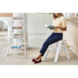 lucano 2 - Step Aluminum Lightweight Folding Ladder Step Stool, White