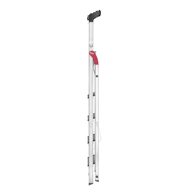 Hailo L60 5-Step Aluminum Step Ladder with 330 lb. Load Capacity
