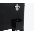 PERMASTEEL 80 qt. Black Classic Outdoor Rolling Patio Cooler with Wheels and Handles PS-203-BLK