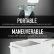 PERMASTEEL 80 qt. White Classic Outdoor Rolling Patio Cooler with Wheels and Handles PS-203 White PERMASTEEL 80 qt. White Classic Outdoor Rolling Patio Cooler with Wheels and Handles PS-203 White