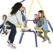 Sportspower Palmview Metal Swing Set with Lifetime Warranty on 5' Double Wall Slide